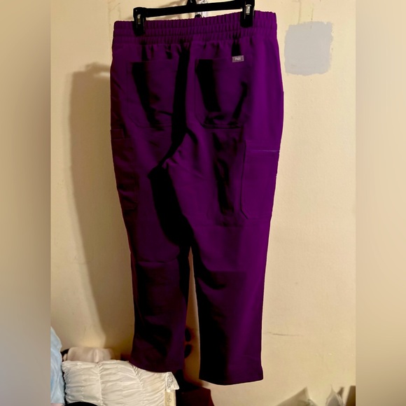 Figs Yola High Waisted Scrub Pants - Magic Purple - Picture 2 of 2